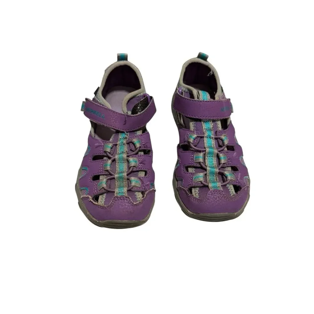 Merrell Girls Shoes 1W Purple ML-Girls H2O Hiker Sandal Sport Hydro Waterproof